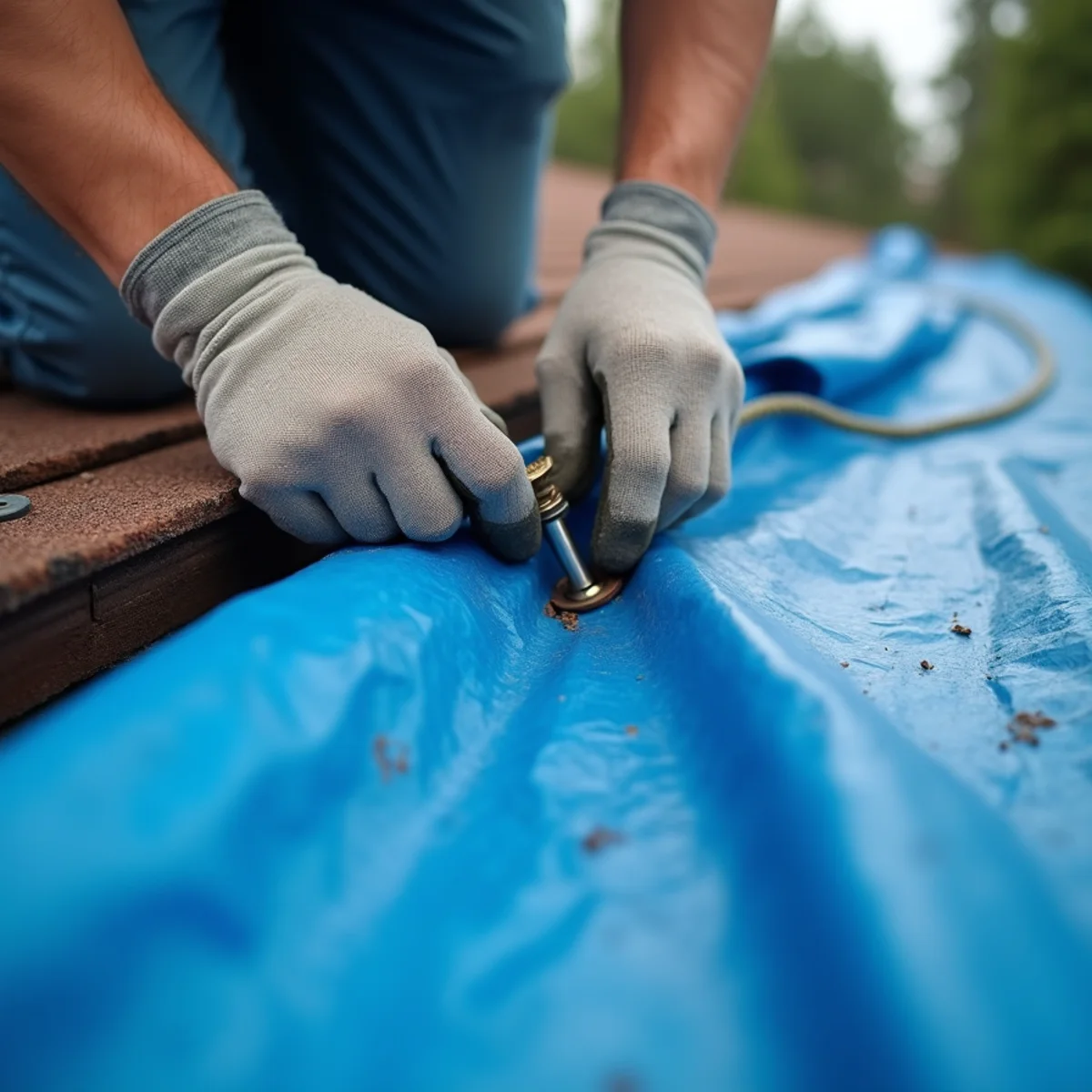 Storm Damage Restoration in a Buena Park home — IICRC-certified technician at work